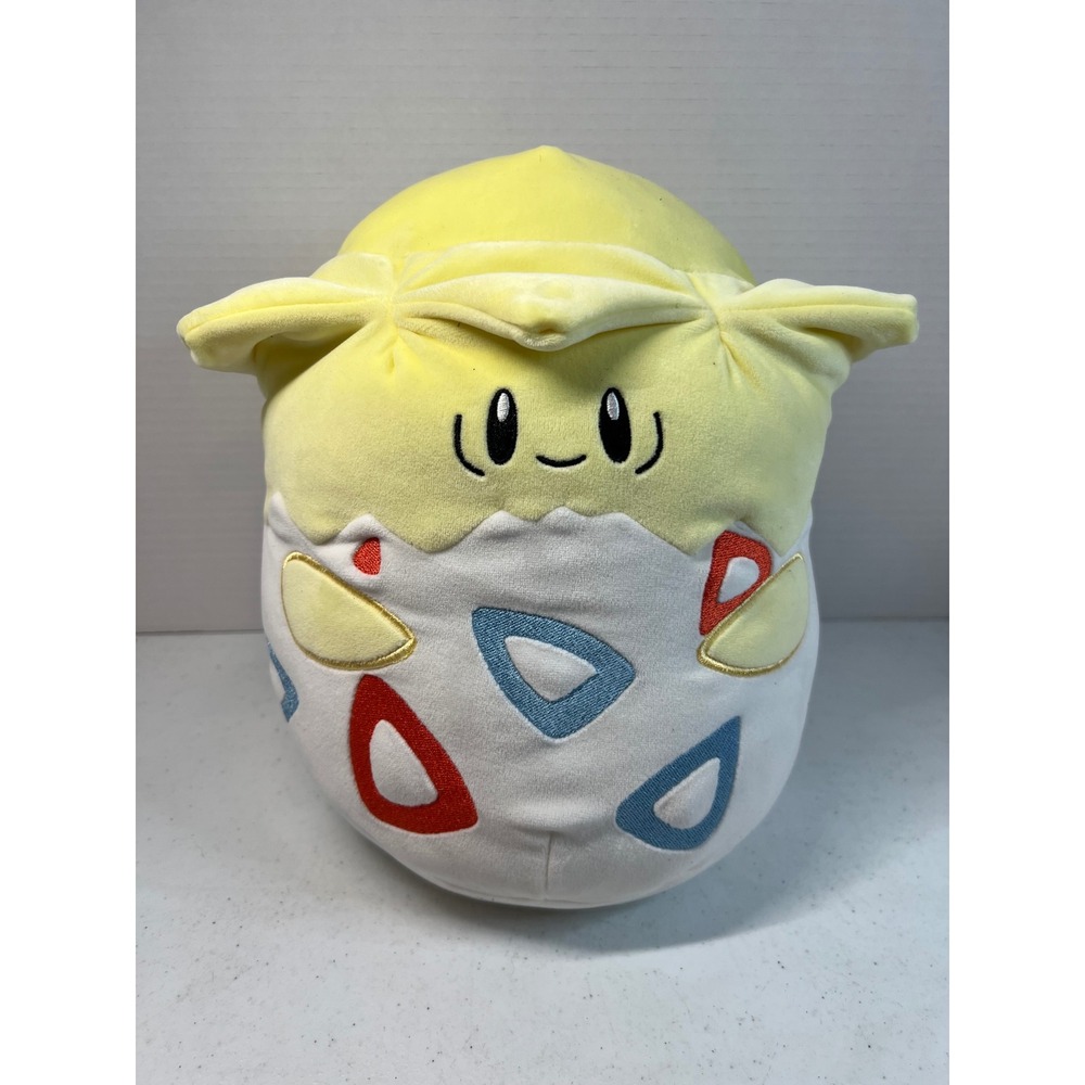 Squishmallows Pokemon Togepi 10 Inch Plush Stuffed Animal Toy Yellow White 3587